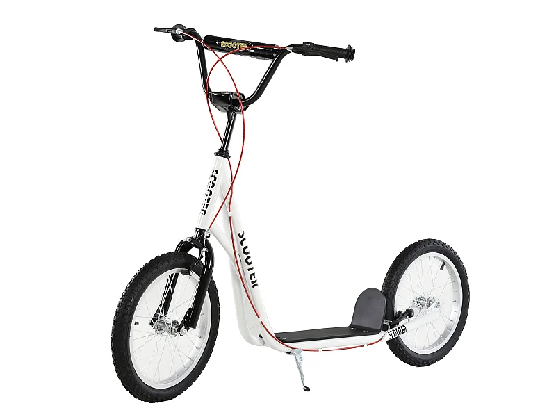 Patinete para niños blanco 139x58x96 cm HOMCOM