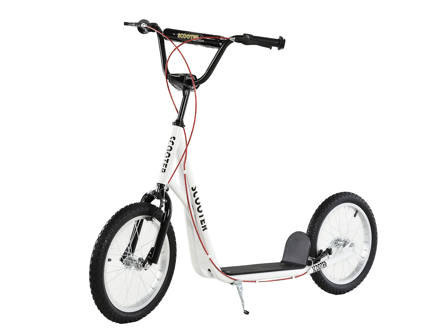 Patinete para niños blanco 139x58x96 cm HOMCOM