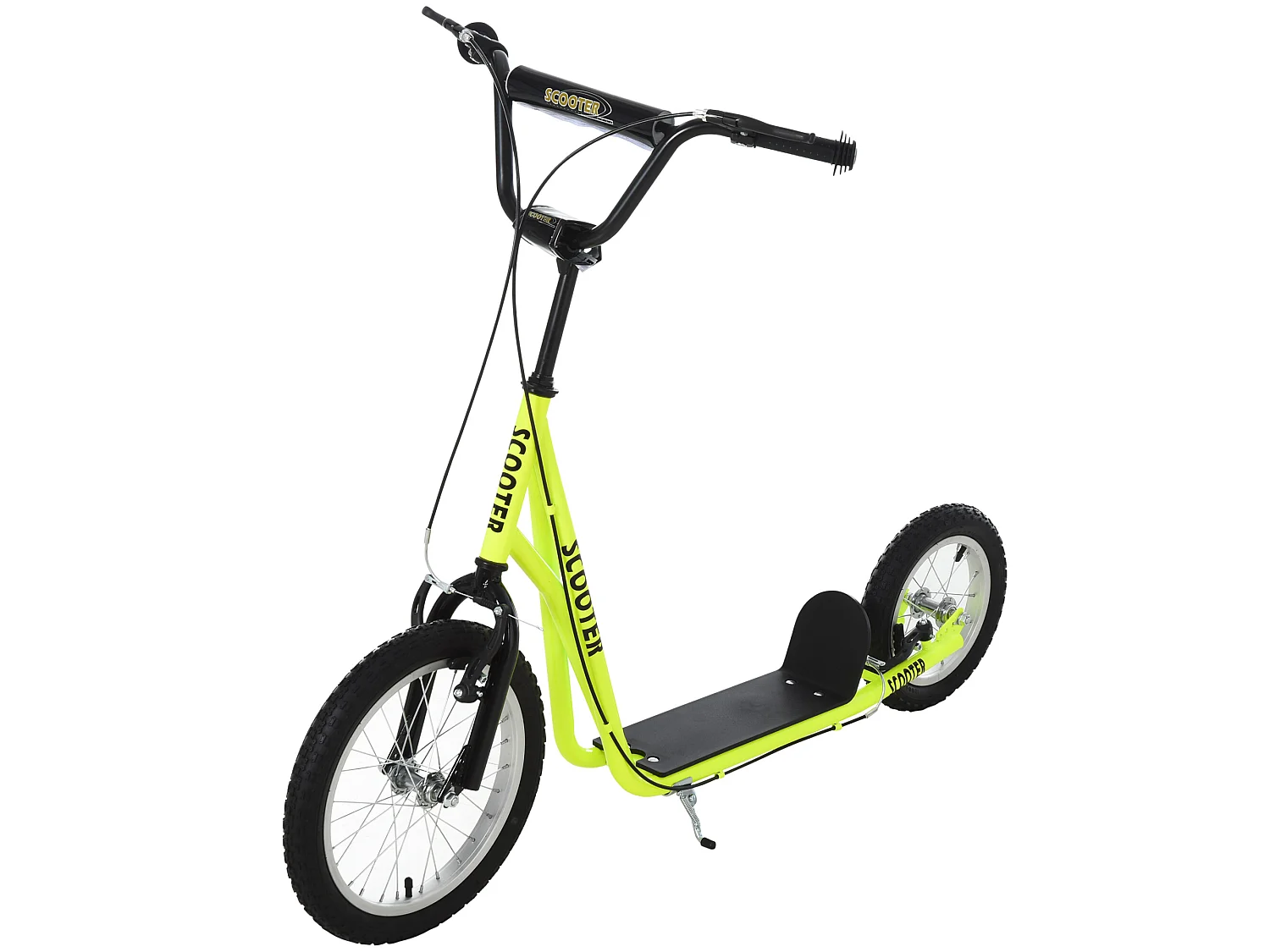 Patinete para niños amarillo 135x58x94 cm HOMCOM