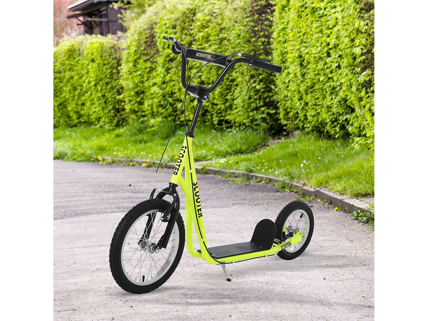 Patinete para niños amarillo 135x58x94 cm HOMCOM