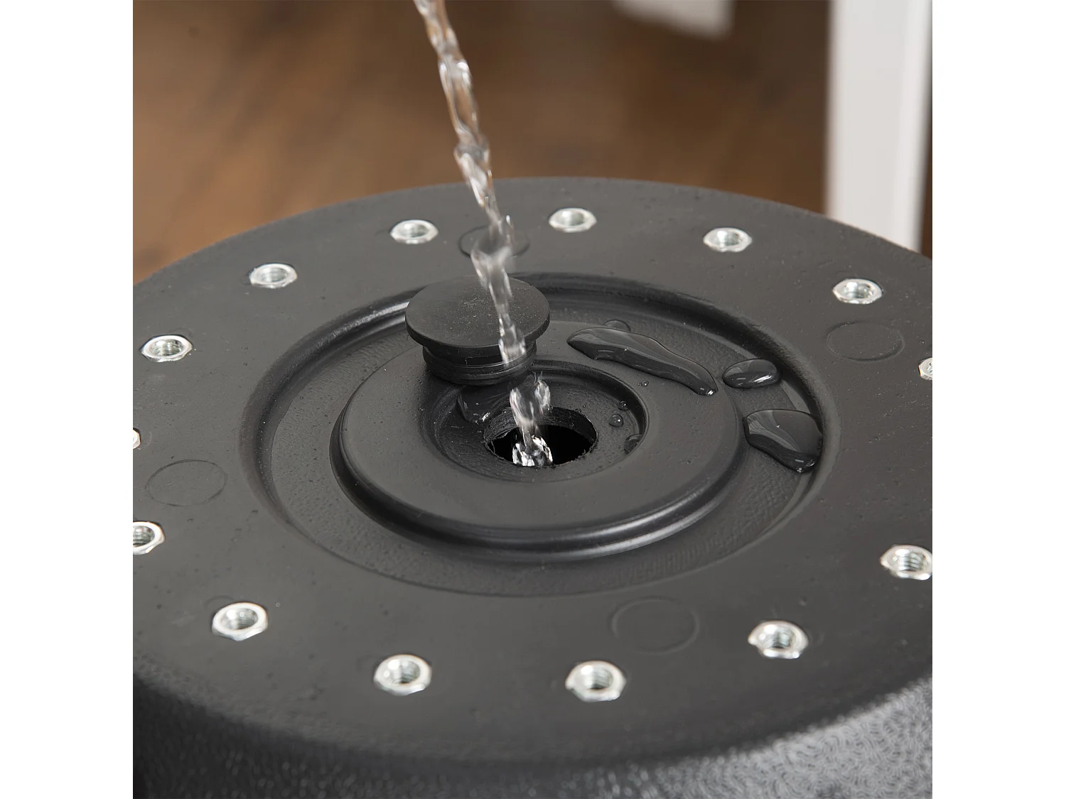 Saco de boxeo negro, rojo 60x60x180 cm HOMCOM