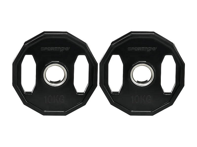 Discos de pesas negro 32x32x4 cm SPORTNOW