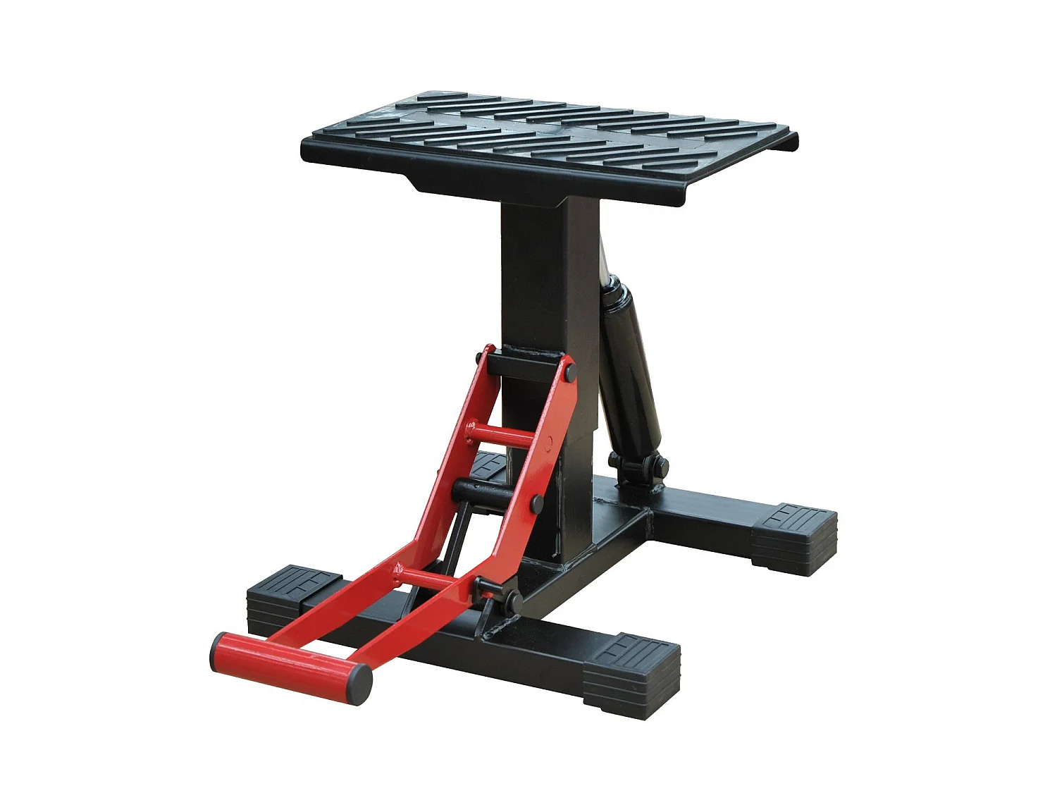 Soporte elevador de moto rojo y negro 28x17.5x35.5 cm HOMCOM