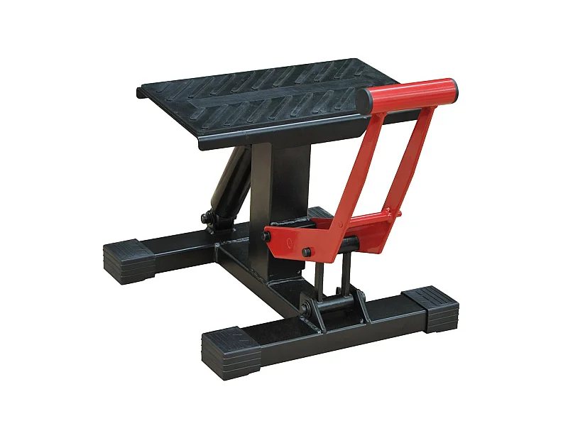 Soporte elevador de moto rojo y negro 28x17.5x35.5 cm HOMCOM