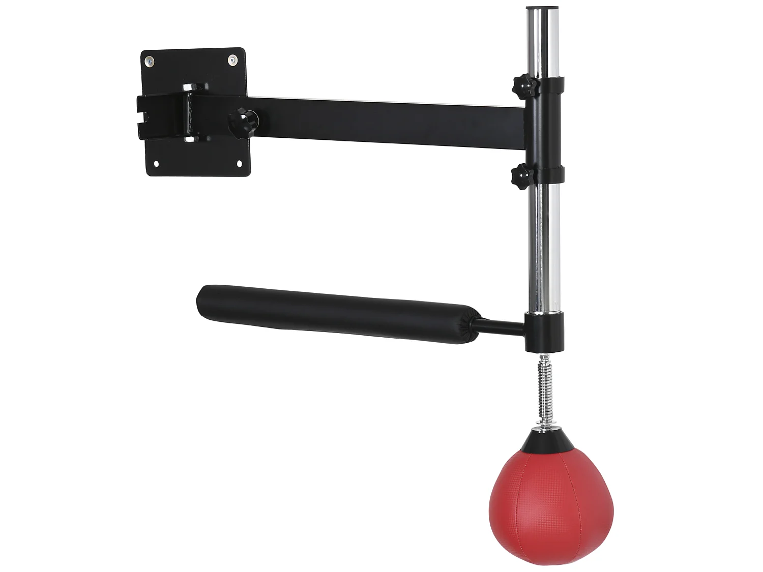 Bola de velocidad de pared negro y rojo 79x72x20 cm HOMCOM