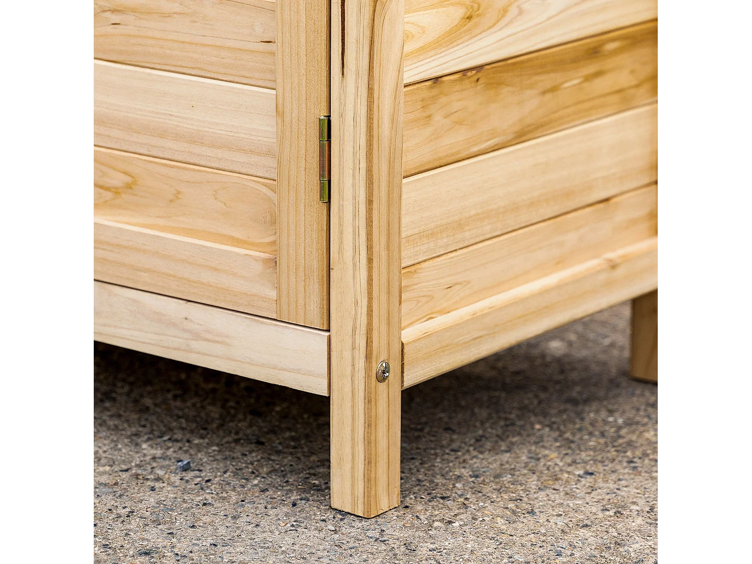 Armario de almacenaje madera natural 83x40x92 cm Outsunny