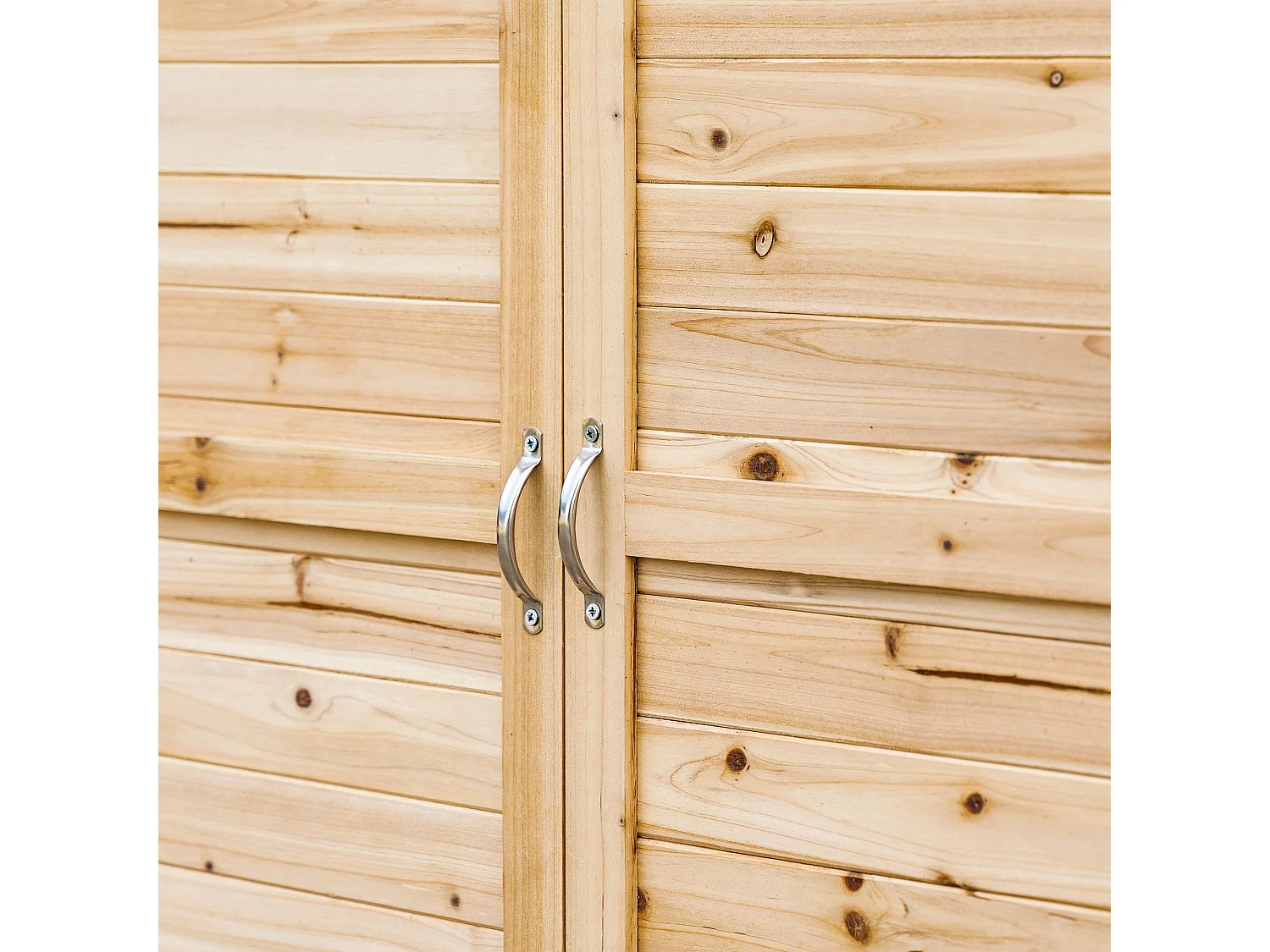 Armario de almacenaje madera natural 83x40x92 cm Outsunny