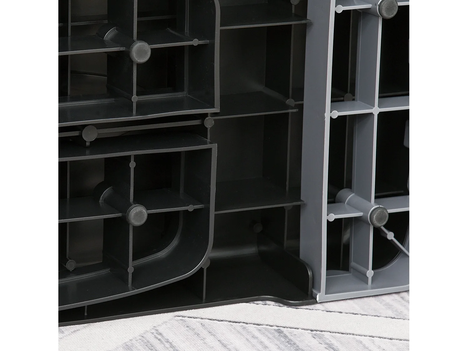 Step fitness negro y gris 68x29x15 cm HOMCOM