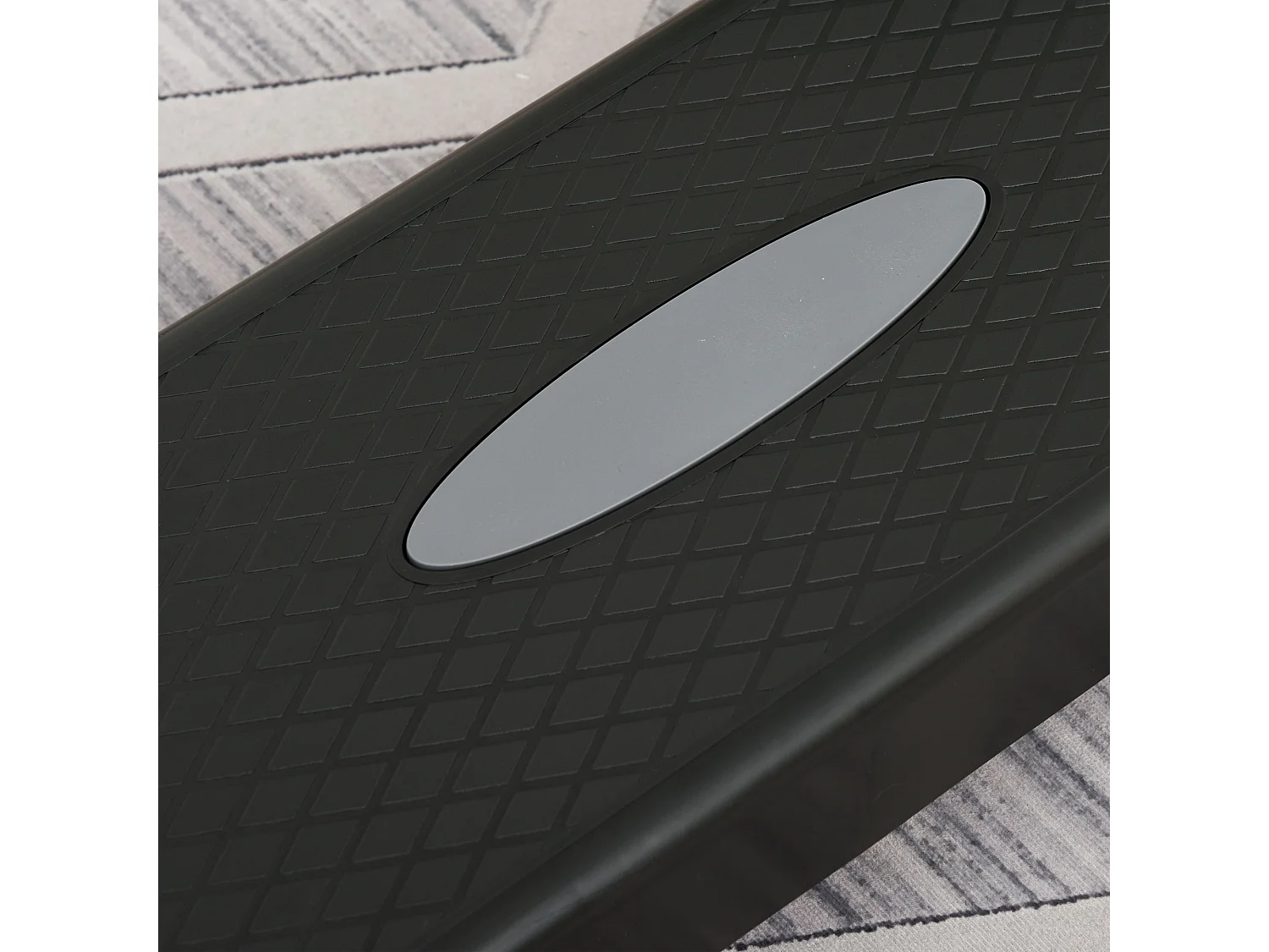 Step fitness negro y gris 68x29x15 cm HOMCOM