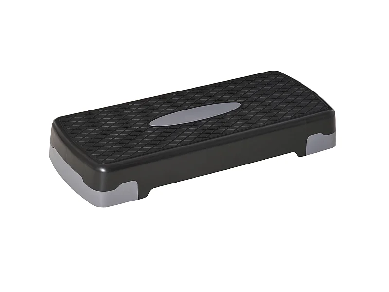 Step fitness negro y gris 68x29x15 cm HOMCOM