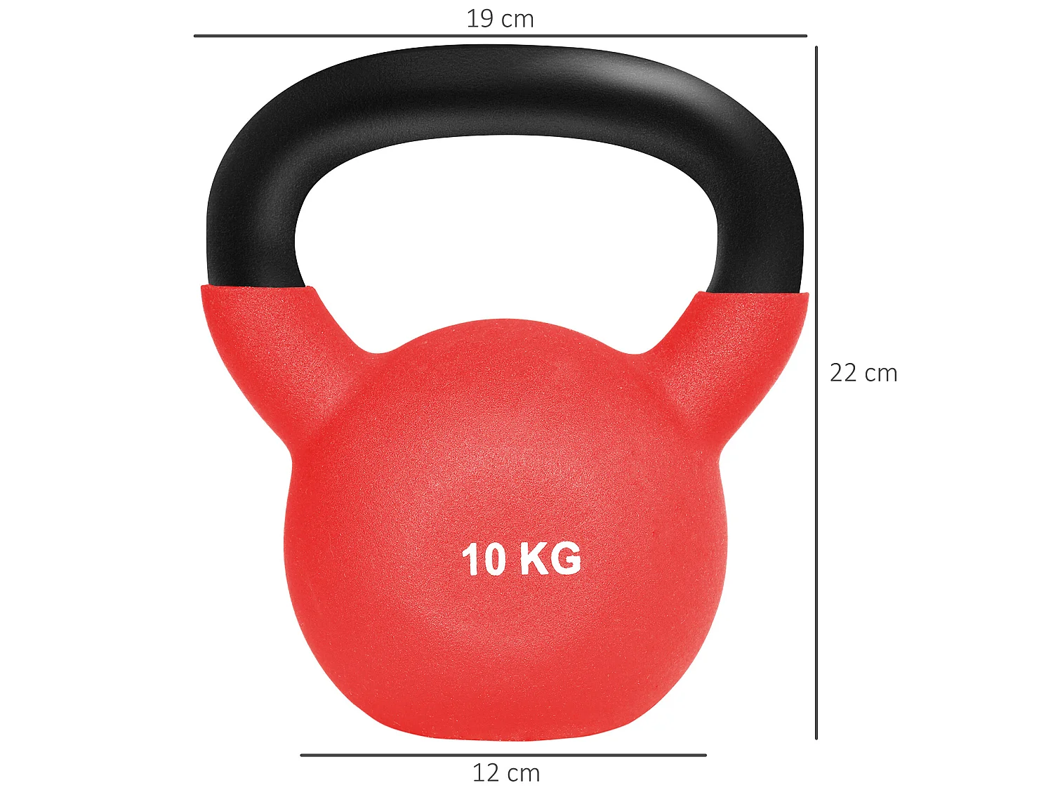 Pesa rusa rojo 19x12x22 cm HOMCOM