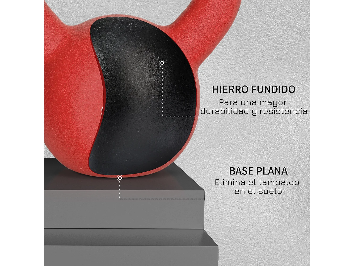 Pesa rusa rojo 19x12x22 cm HOMCOM