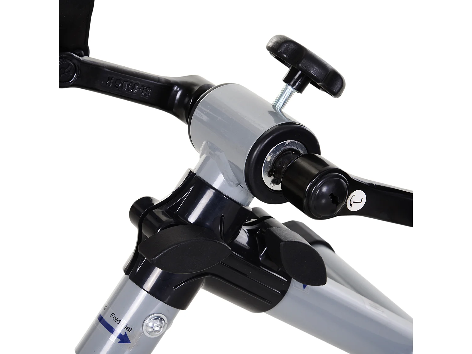 Mini bicicleta estática gris 33x34x32cm HOMCOM