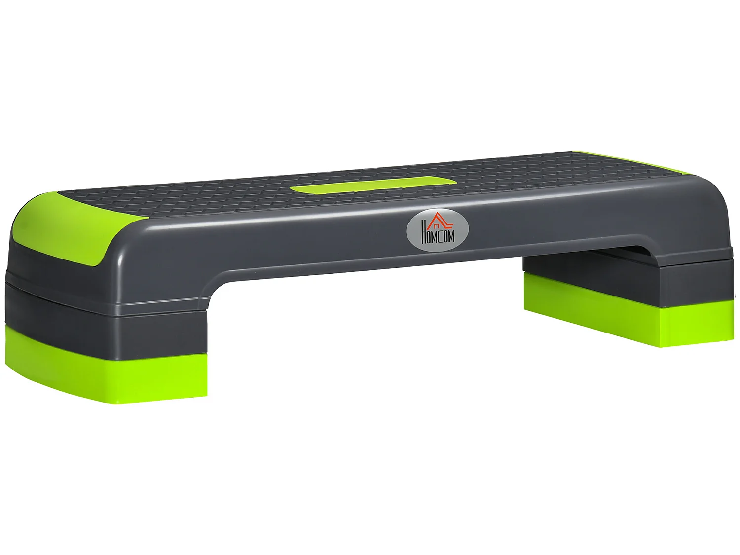 Step de aeróbic verde 78x28x20 cm HOMCOM