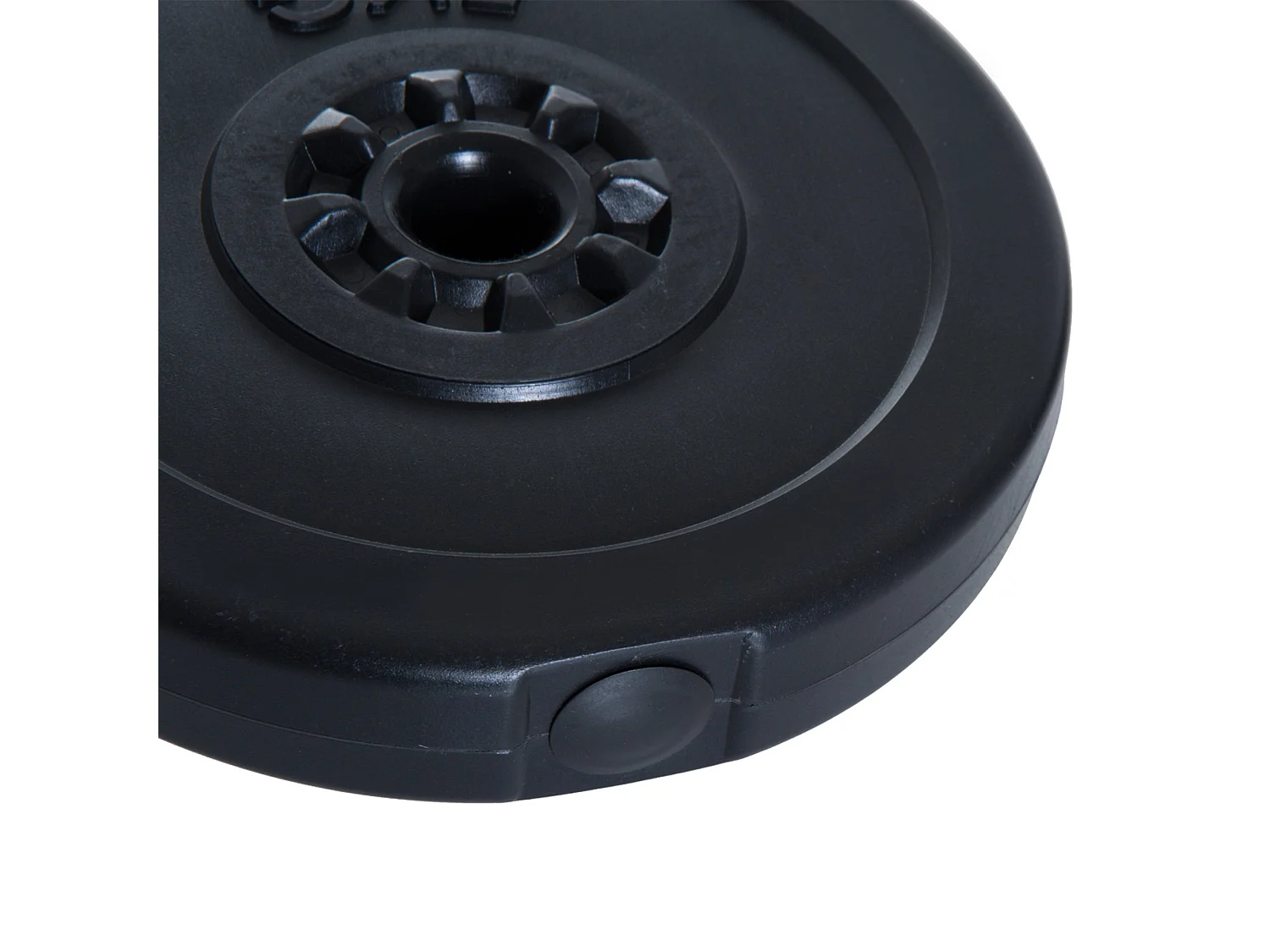 4 discos de pesas negro ø32x5,5 cm HOMCOM