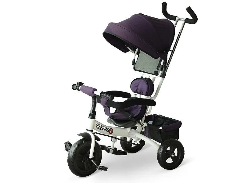 Triciclo para bebé morado 92x51x110 cm HOMCOM