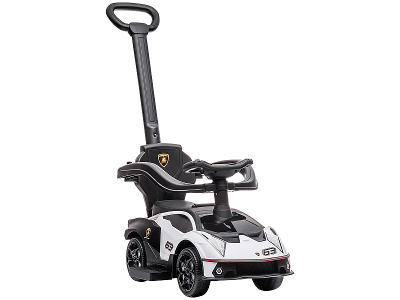 Correpasillos para niños blanco y negro 86.5x40x89.5 cm AIYAPLAY