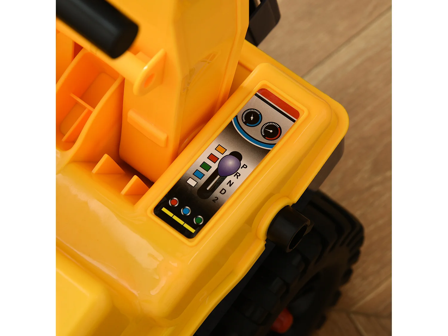 Tractor sin pedales infantil amarillo 90x28x58 cm HOMCOM