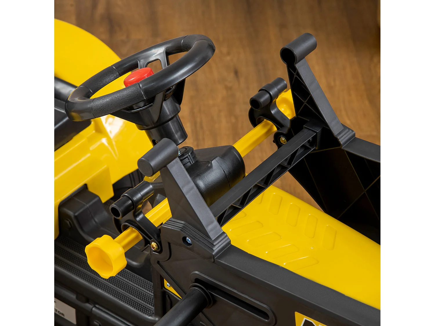 Tractor infantil amarillo 167x41x52 cm HOMCOM