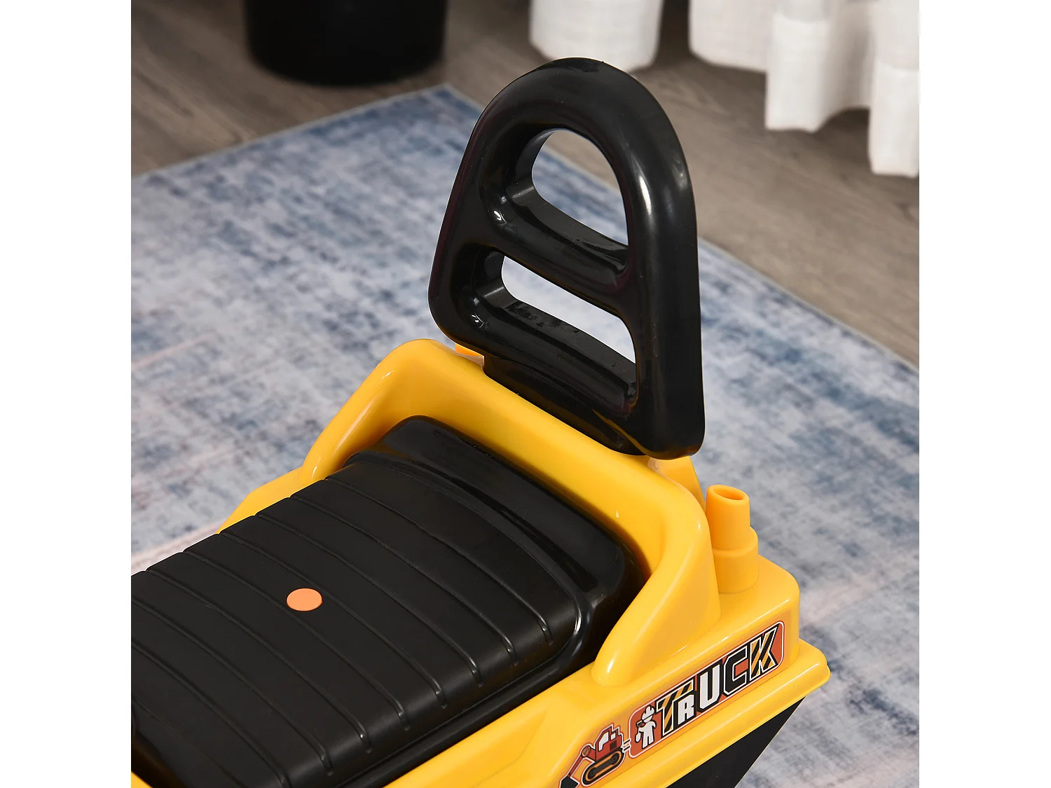Tractor infantil amarillo 78x24x58.5 cm HOMCOM