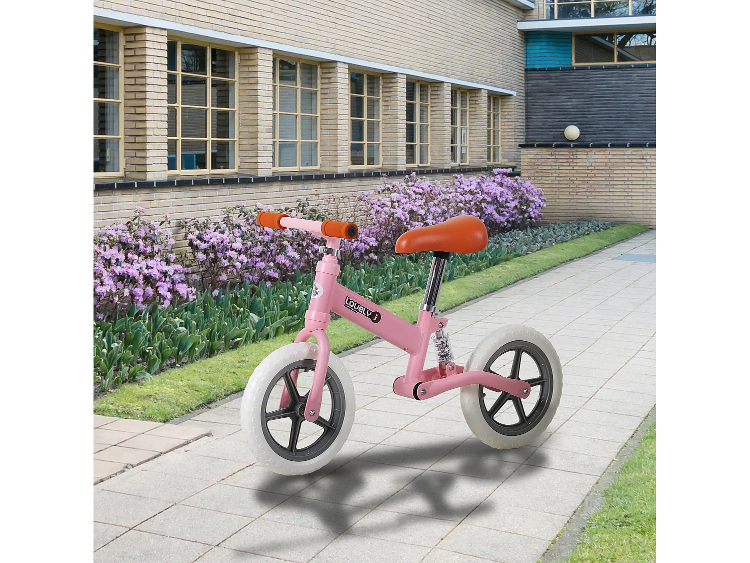 Bicicleta sin pedales rosa 85x36x54 cm HOMCOM