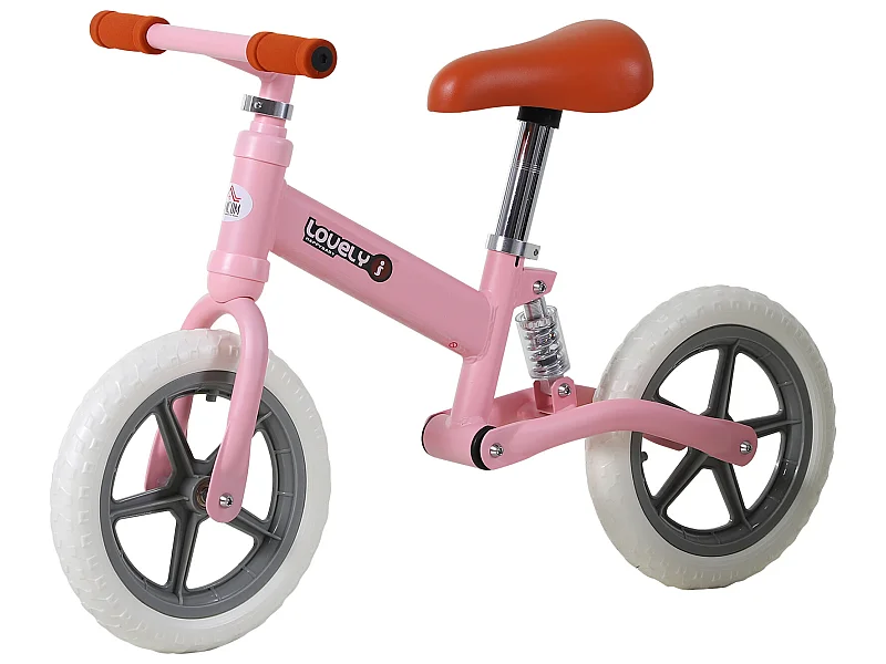 Bicicleta sin pedales rosa 85x36x54 cm HOMCOM