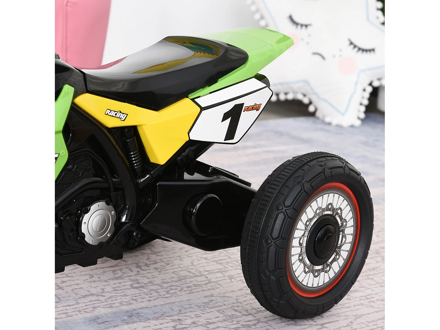 Triciclo para bebé verde 71x40x51 cm HOMCOM