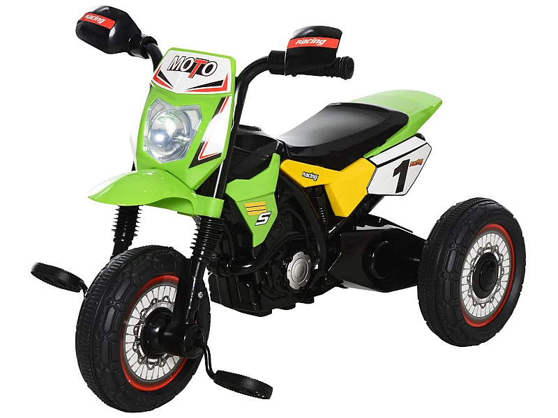 Triciclo para bebé verde 71x40x51 cm HOMCOM