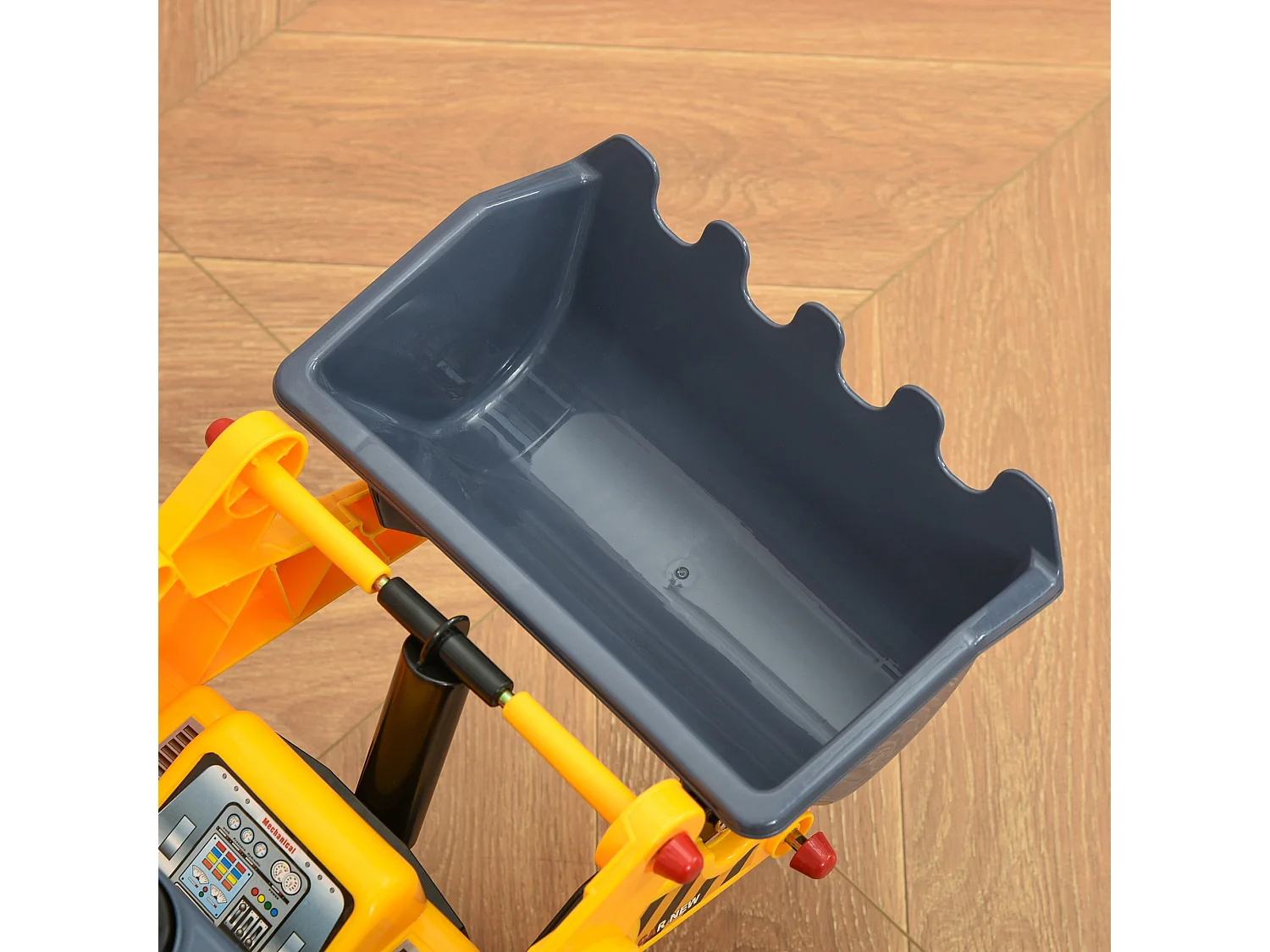 Tractor sin pedales infantil amarillo 70x26x37 cm HOMCOM