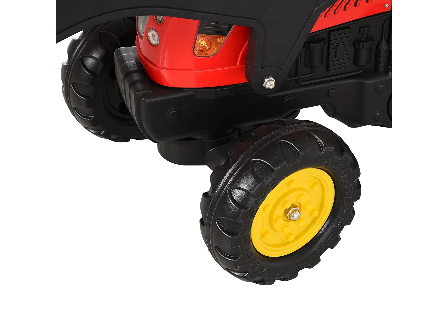 Tractor a pedales rojo 179x42x59 cm HOMCOM