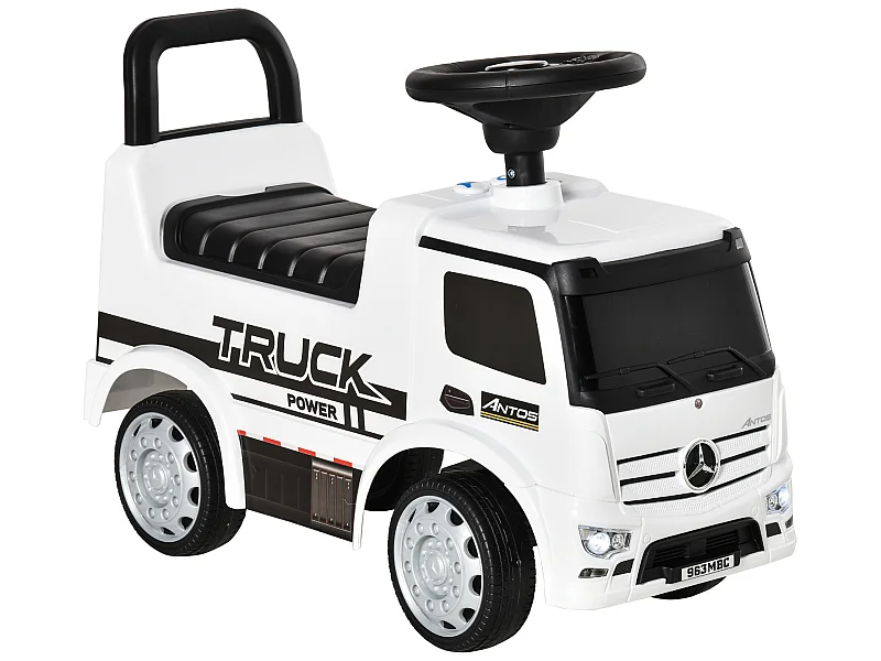 Coche correpasillos infantil blanco 62.5x28.5x45 cm HOMCOM