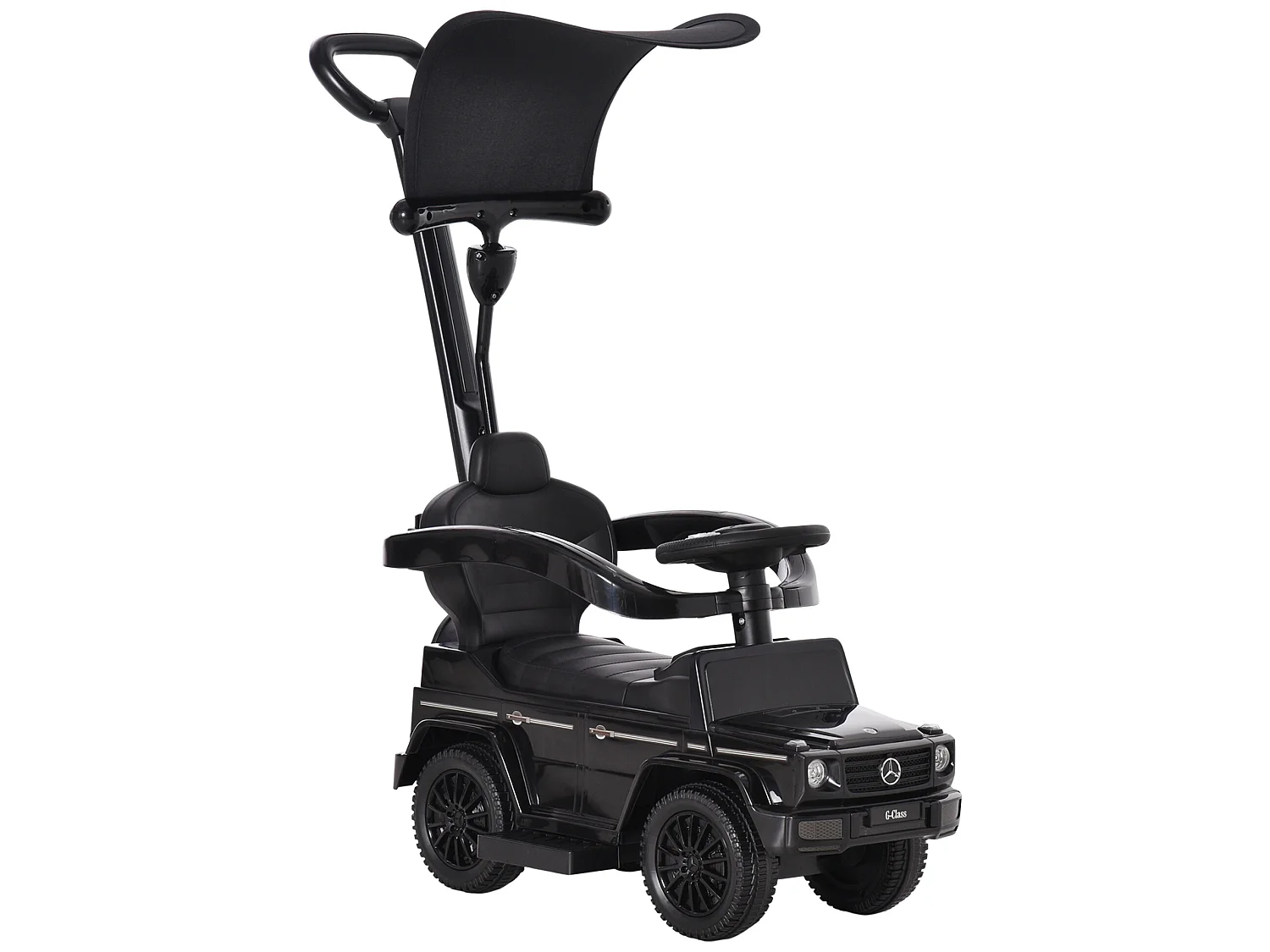 Correpasillos para niños negro 85.5x40.5x95 cm HOMCOM