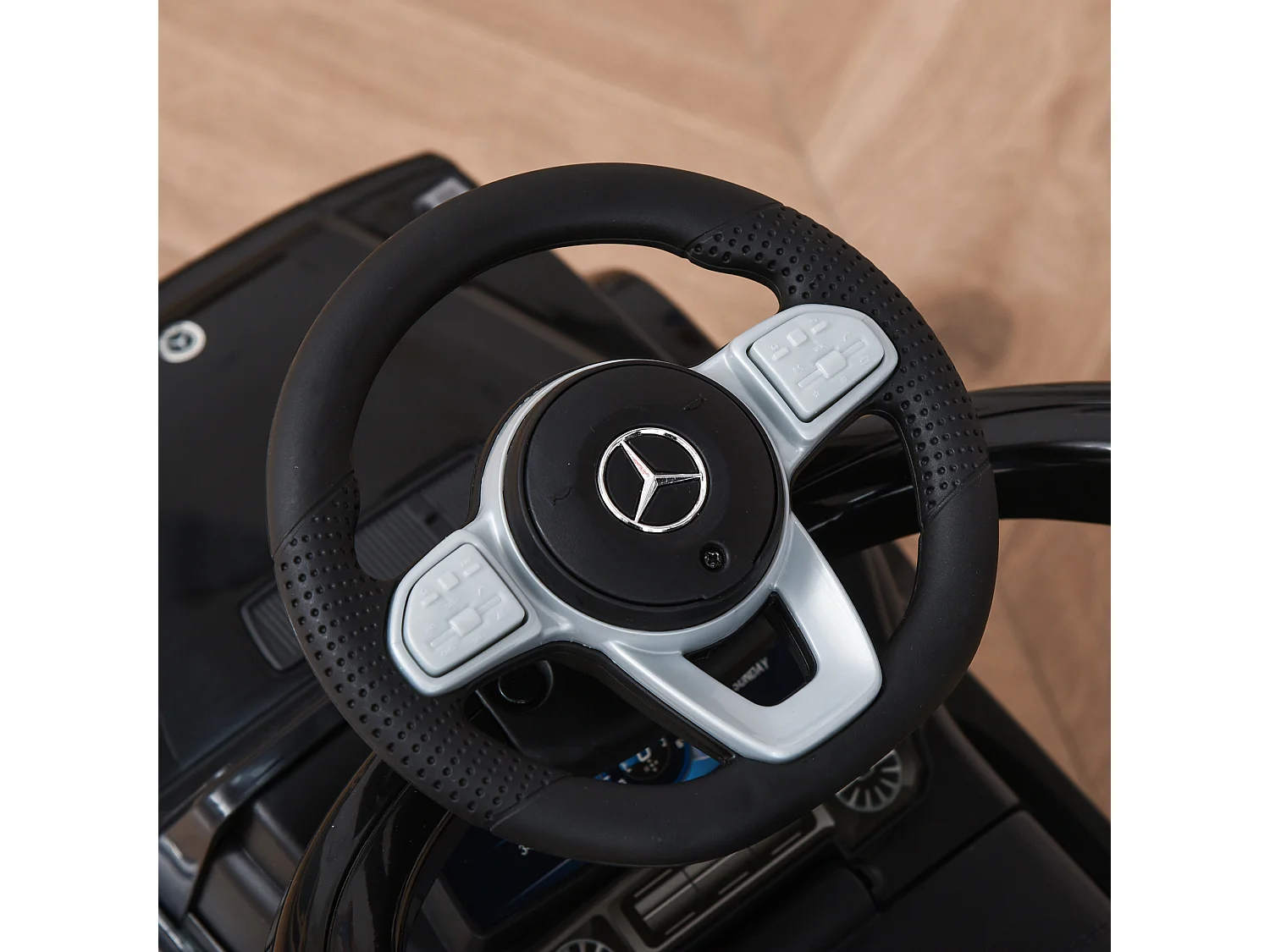 Correpasillos para niños negro 85.5x40.5x95 cm HOMCOM