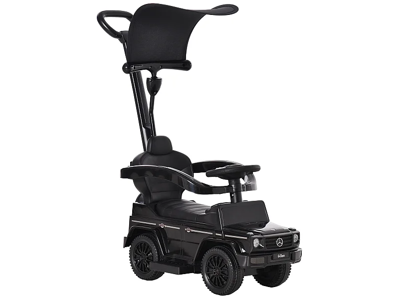 Correpasillos para niños negro 85.5x40.5x95 cm HOMCOM