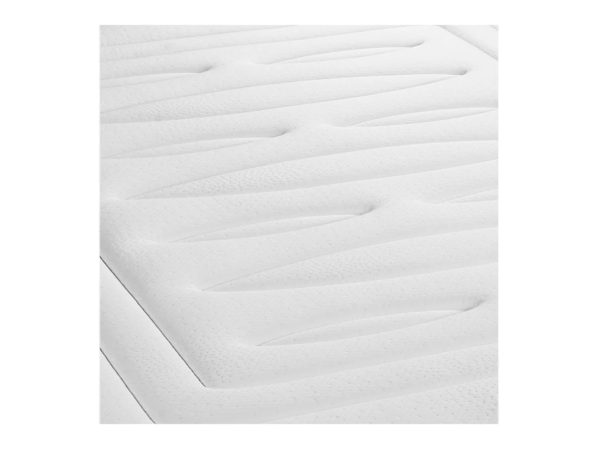 Pack matelas LANCASTER 160x200 + double sommiers noir 80x200 + Couette + 2 oreillers