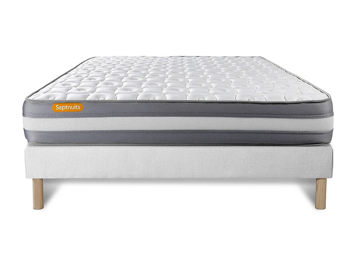 Matelas + sommier 140x200 Memo Plus Mémoire de forme 3 zones