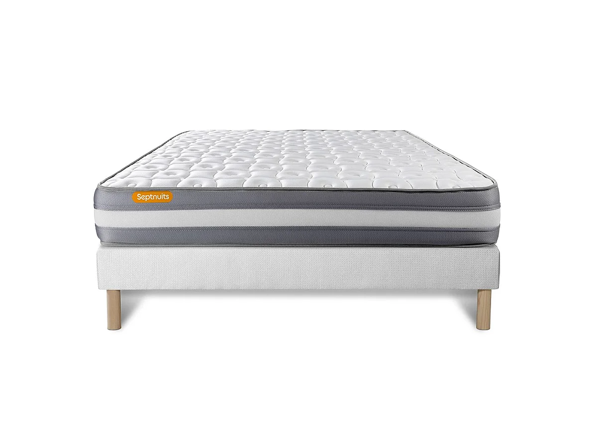 Matelas + sommier 140x200 Memo Plus Mémoire de forme 3 zones