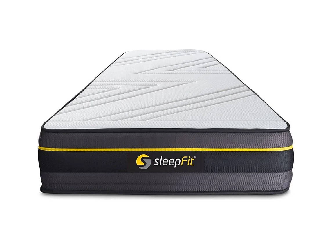 Ensemble 90x190 matelas ACTIVE + sommier kit blanc