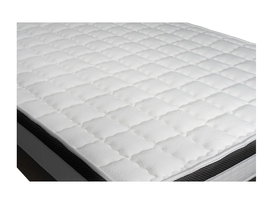 Ensemble Supérieur 90x190 Mémoire de forme 3 zones sommier noir