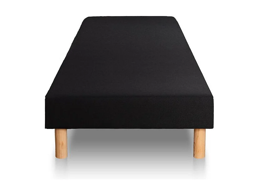 Ensemble Supérieur 90x190 Mémoire de forme 3 zones sommier noir