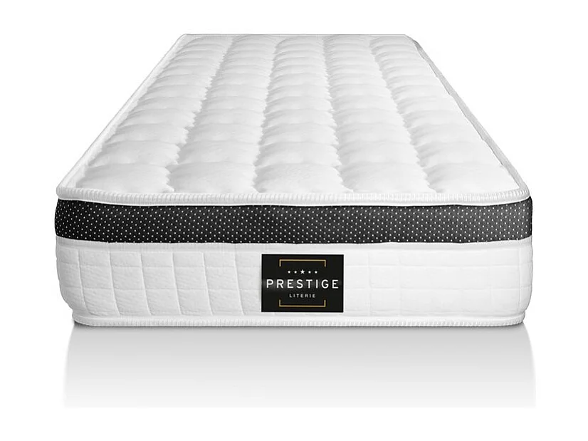 Ensemble Supérieur 90x190 Mémoire de forme 3 zones sommier noir