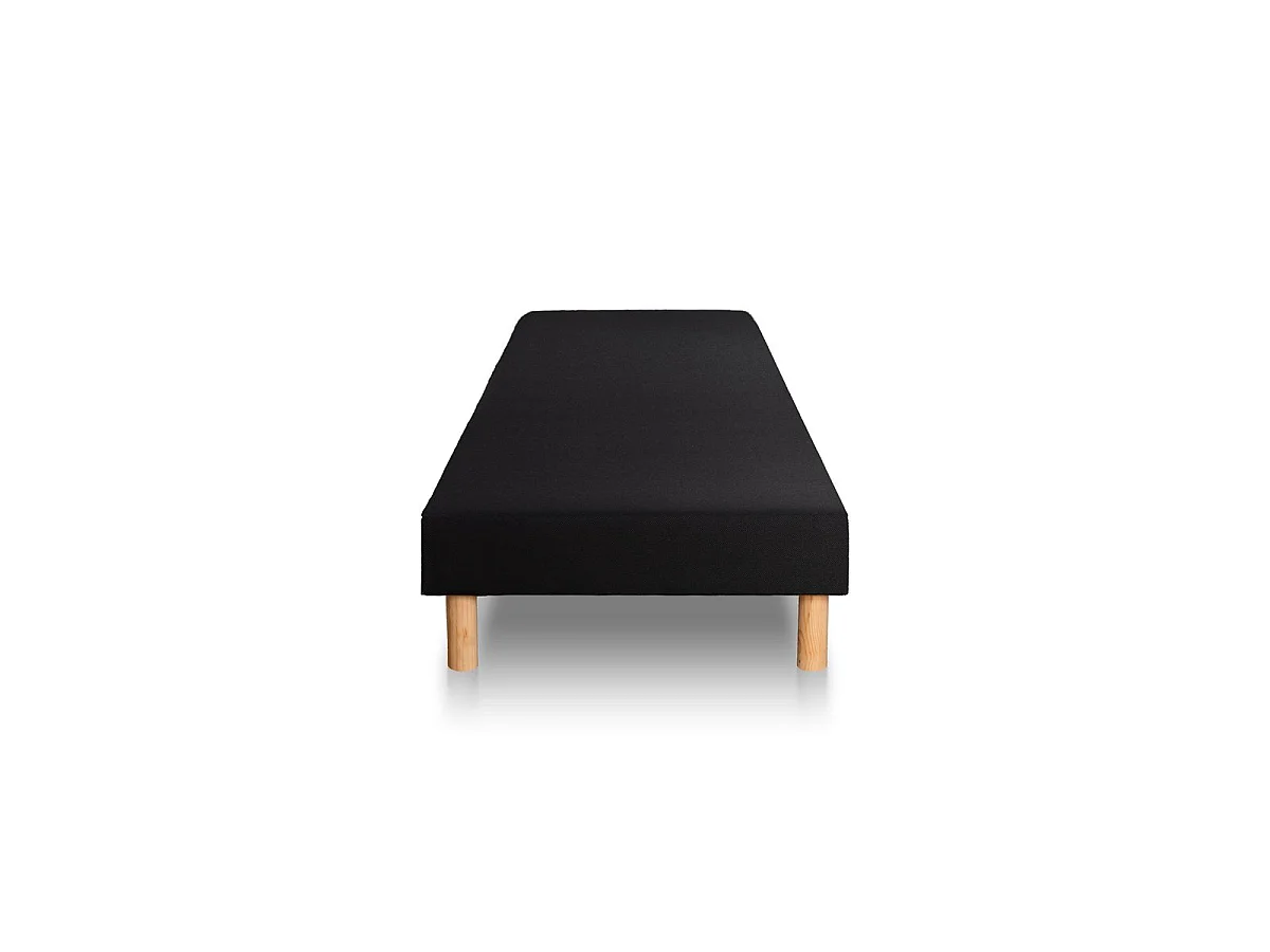 Ensemble Supérieur 90x190 Mémoire de forme 3 zones sommier noir