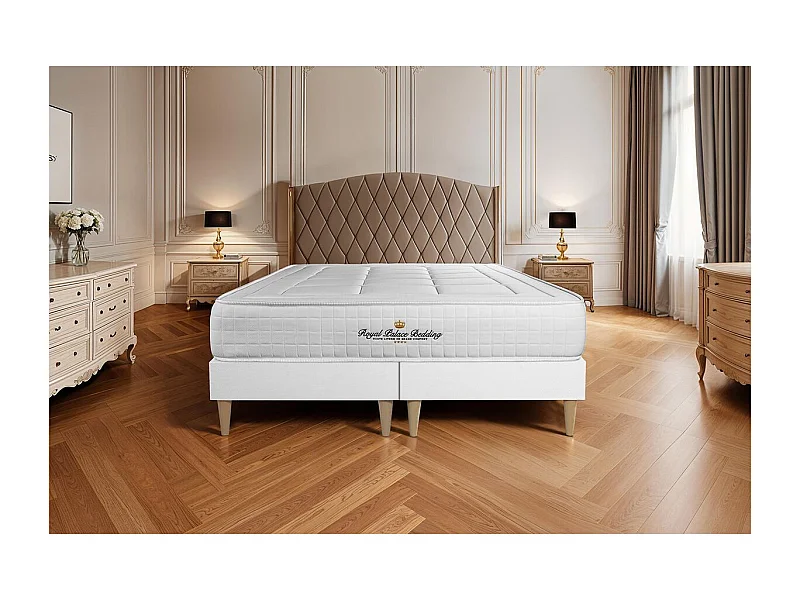 Ensemble matelas à mémoire de forme maxi épaisseur Balmoral 200x200 double sommier