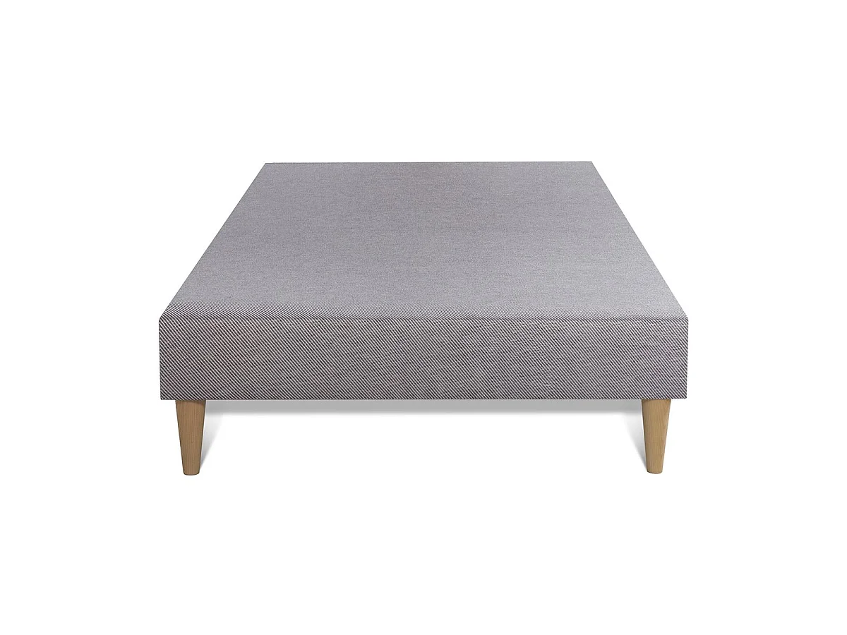 Matelas + sommier gris 90x190 Memo Spring Ressorts ensachés 3 zones de confort MAXI épaisseur