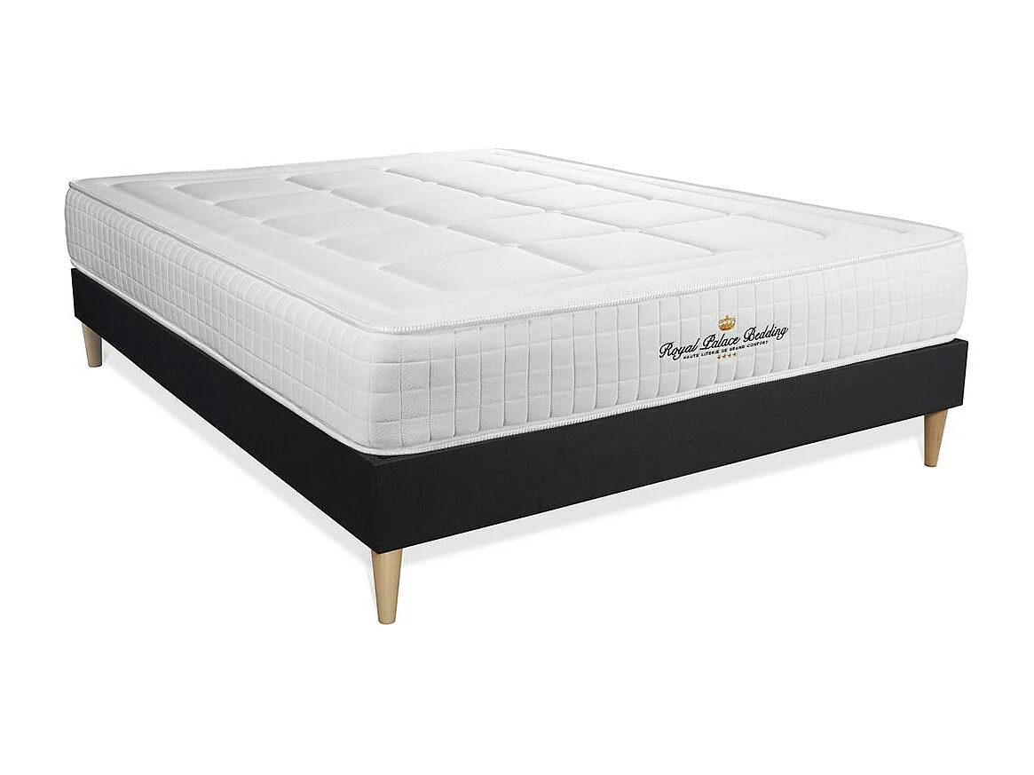kit rete e materasso matrimoniale Balmoral 140 x 190cm - Spessore : 24cm - memory foam - rigido