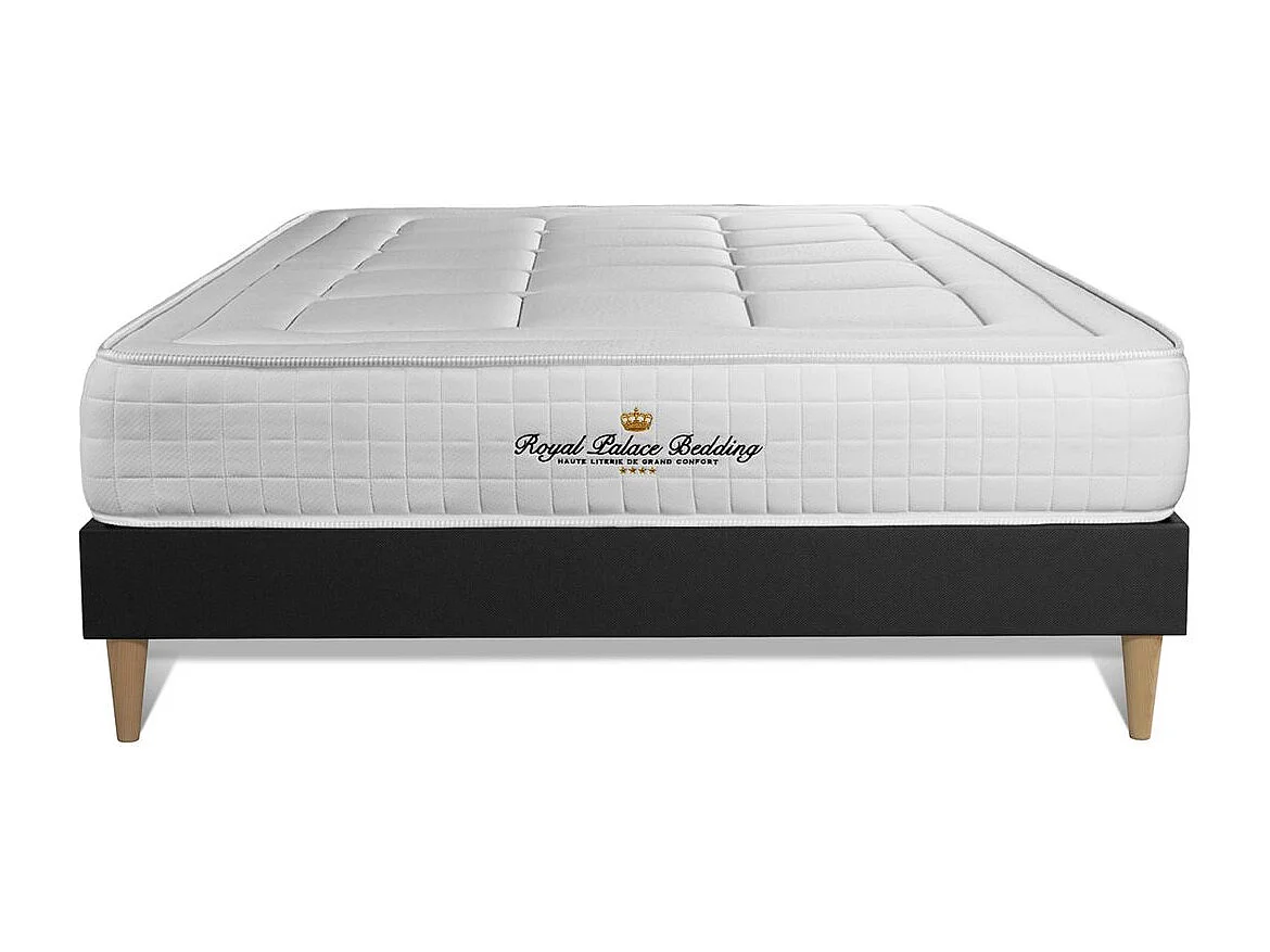 kit rete e materasso matrimoniale Balmoral 140 x 190cm - Spessore : 24cm - memory foam - rigido