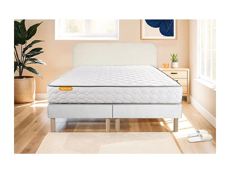 Ensemble matelas Mémoire de forme 160x200 + double sommier 80x200 Memo