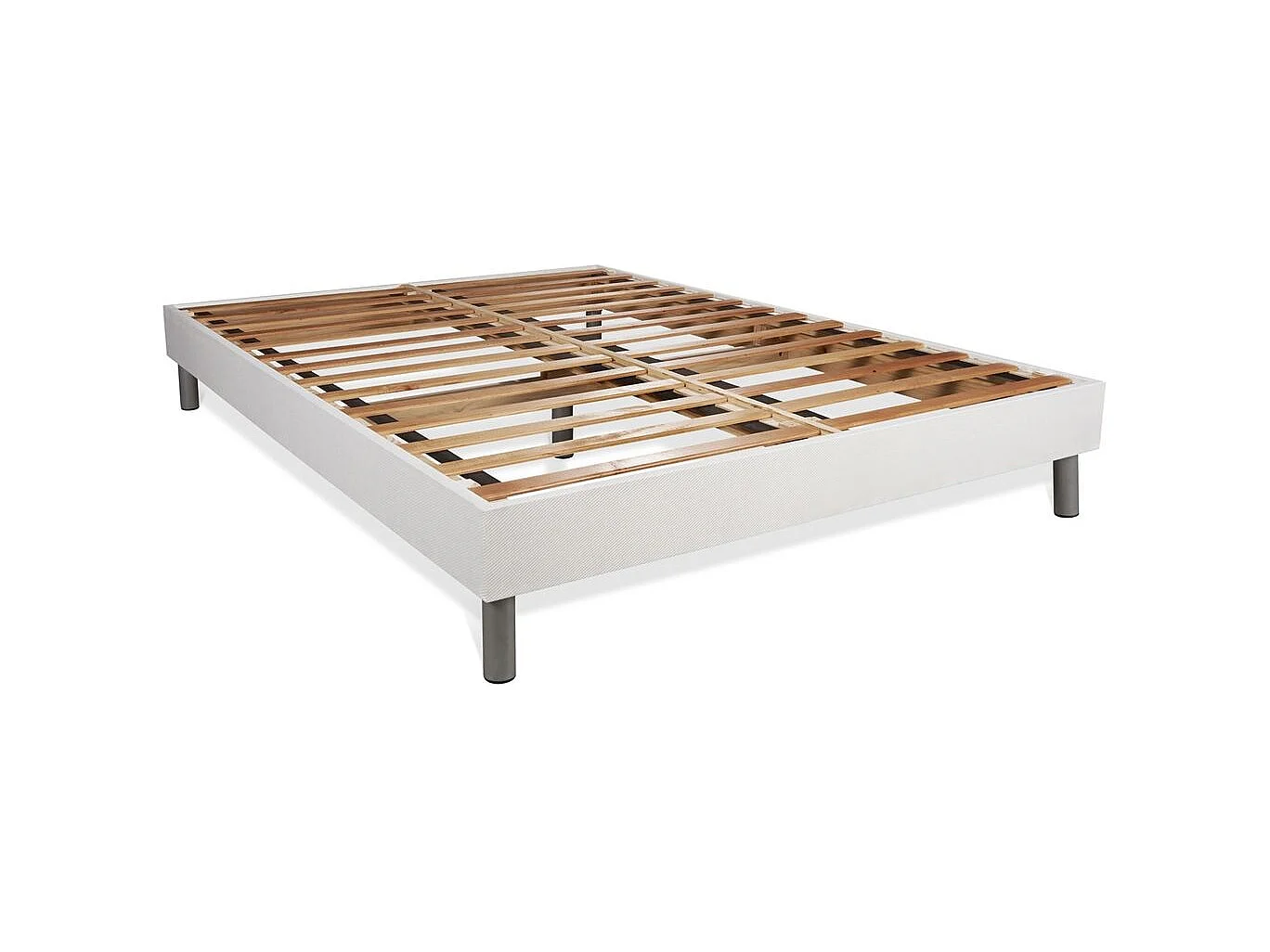 Ensemble 180x200 matelas BodyMax micro ressorts ensachés et mémoire de forme + sommier kit blanc