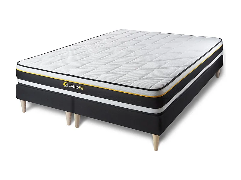 Ensemble double sommier 90x200 + matelas SOFT 180x200