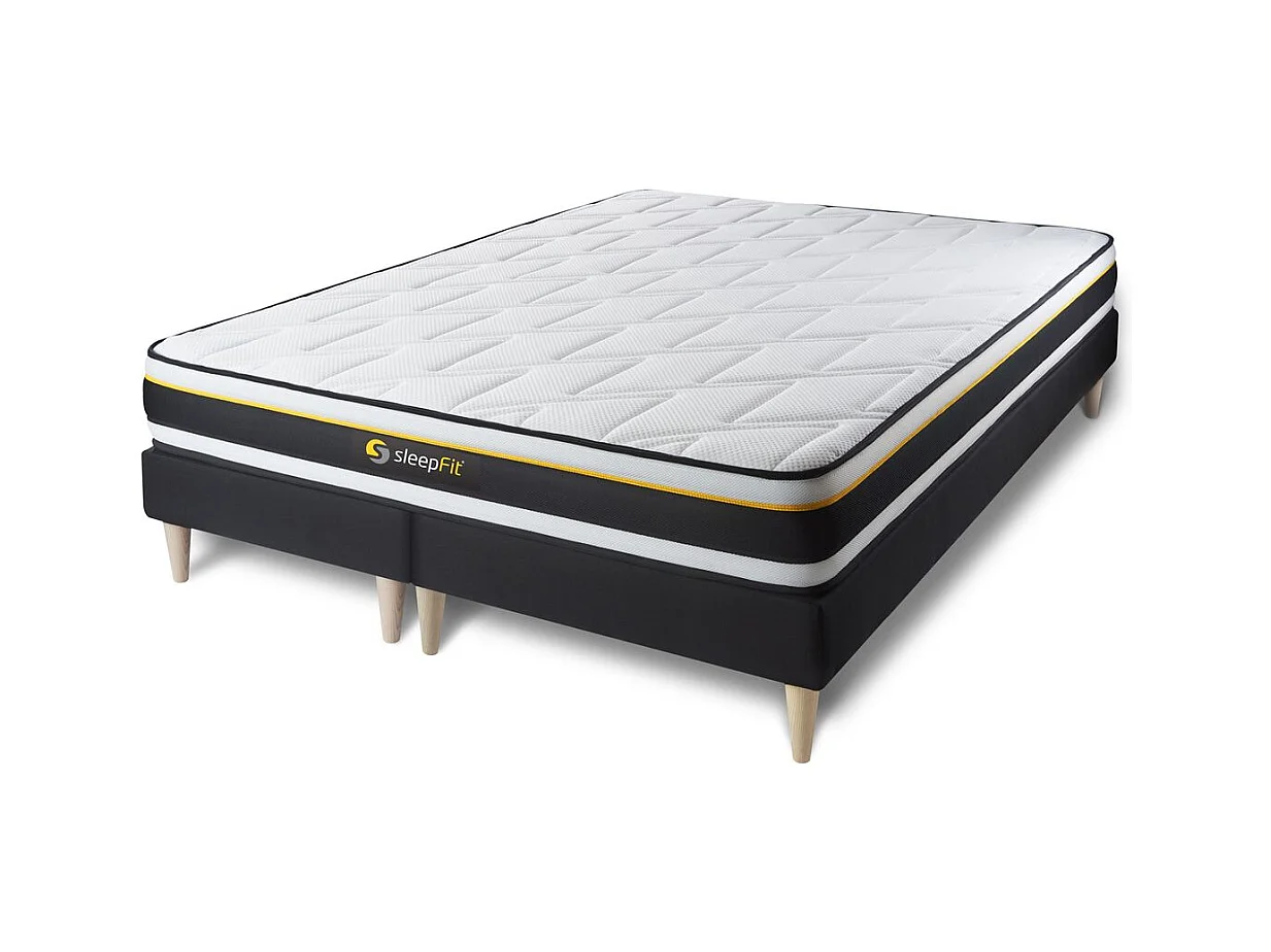 Ensemble double sommier 90x200 + matelas SOFT 180x200